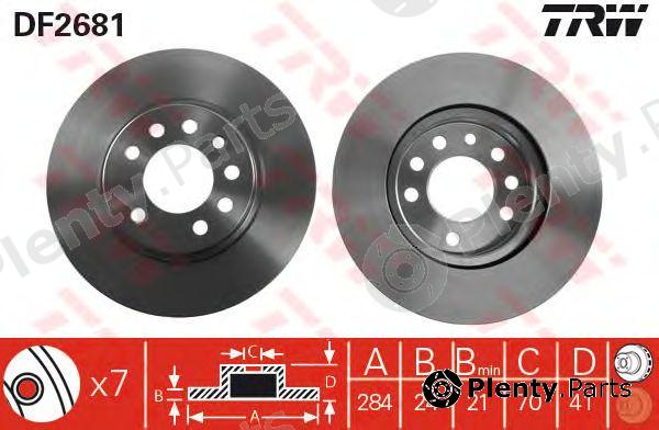  TRW part DF2681 Brake Disc