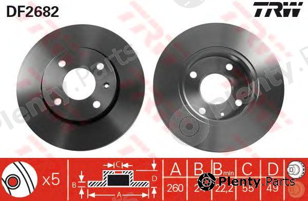  TRW part DF2682 Brake Disc