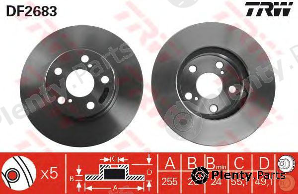  TRW part DF2683 Brake Disc