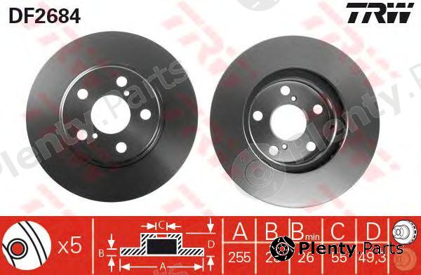  TRW part DF2684 Brake Disc
