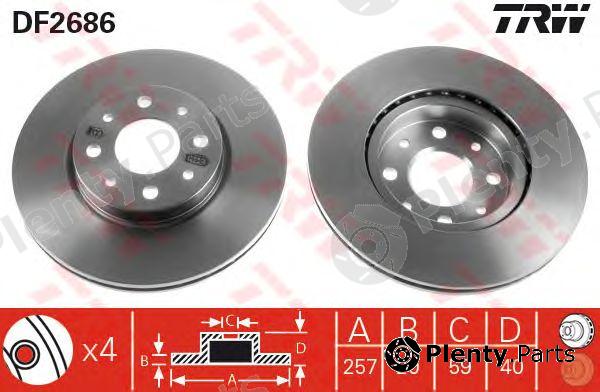  TRW part DF2686 Brake Disc