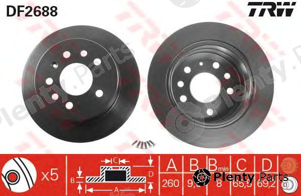  TRW part DF2688 Brake Disc