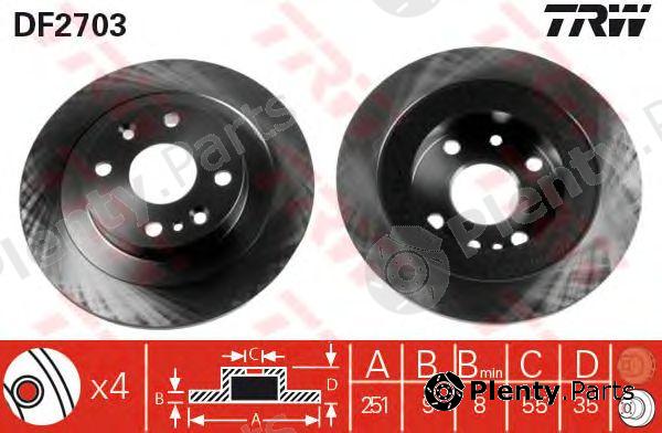  TRW part DF2703 Brake Disc