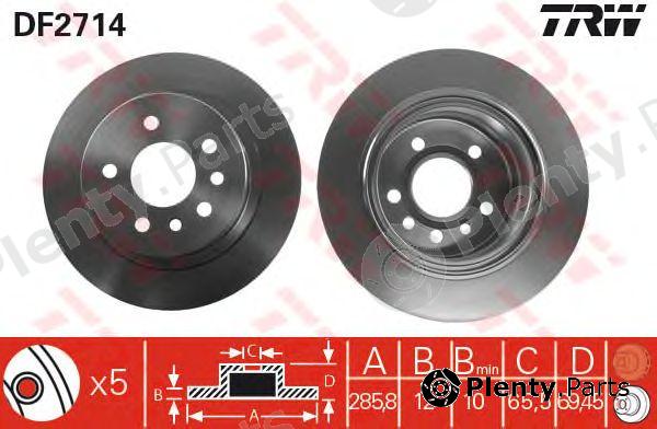  TRW part DF2714 Brake Disc