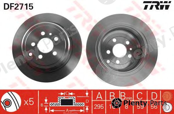  TRW part DF2715 Brake Disc