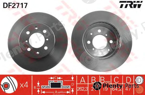  TRW part DF2717 Brake Disc