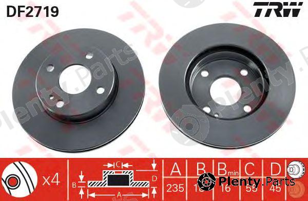  TRW part DF2719 Brake Disc