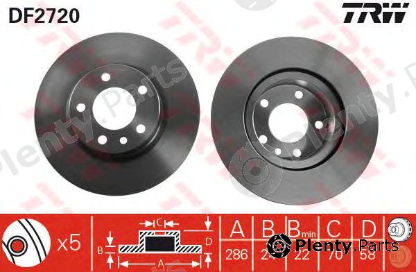  TRW part DF2720 Brake Disc