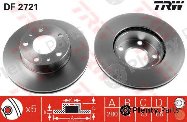  TRW part DF2721 Brake Disc