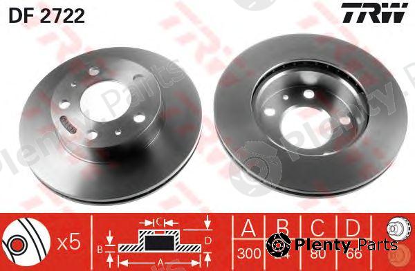  TRW part DF2722 Brake Disc