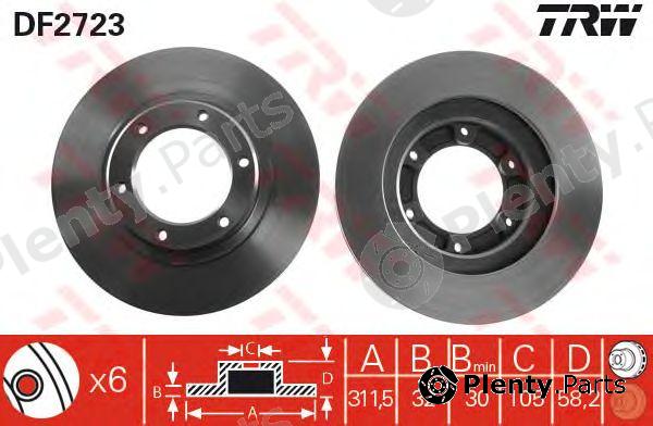  TRW part DF2723 Brake Disc