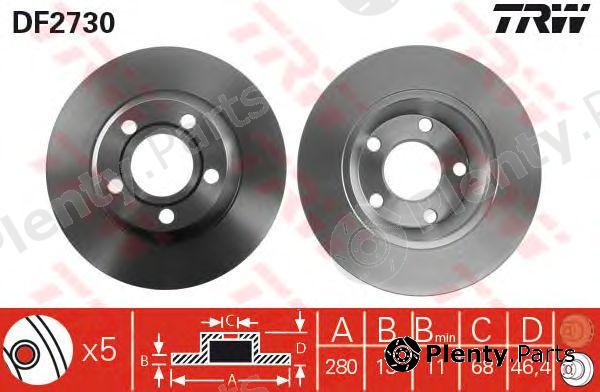  TRW part DF2730 Brake Disc