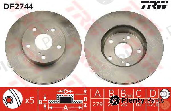  TRW part DF2744 Brake Disc