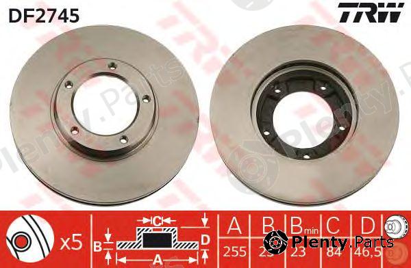  TRW part DF2745 Brake Disc