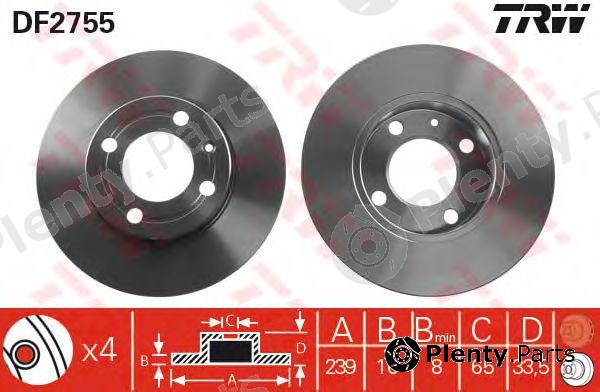  TRW part DF2755 Brake Disc