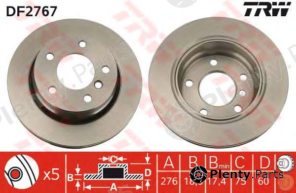  TRW part DF2767 Brake Disc