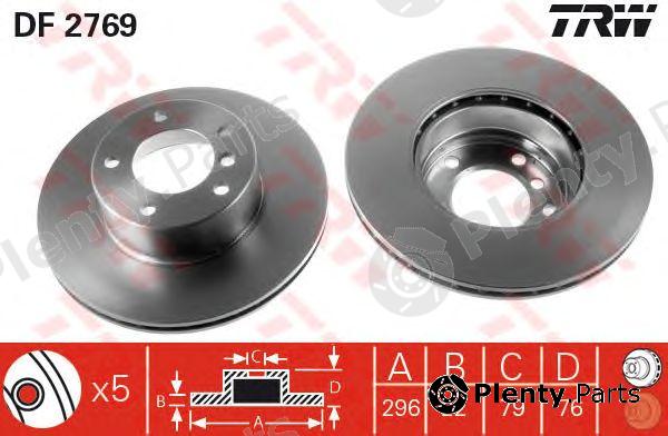  TRW part DF2769 Brake Disc