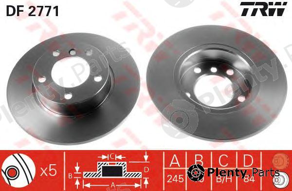  TRW part DF2771 Brake Disc