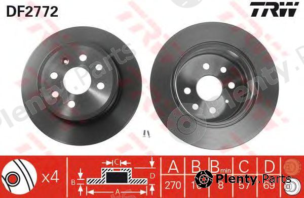  TRW part DF2772 Brake Disc