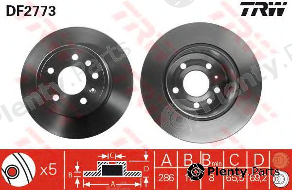  TRW part DF2773 Brake Disc