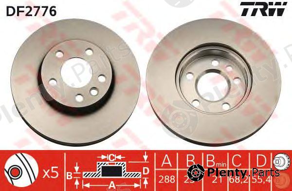  TRW part DF2776 Brake Disc