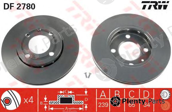  TRW part DF2780 Brake Disc