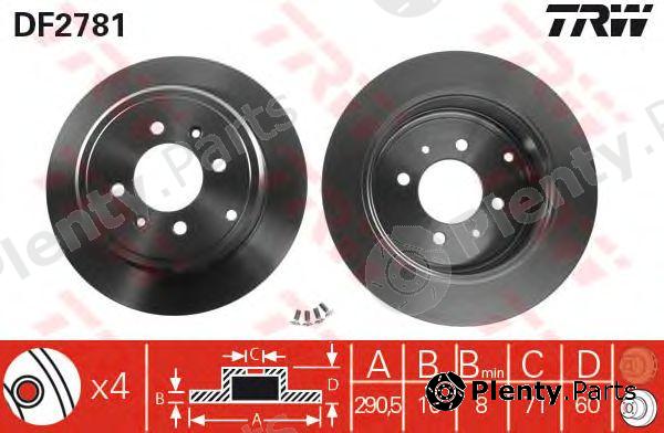  TRW part DF2781 Brake Disc