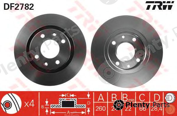  TRW part DF2782 Brake Disc