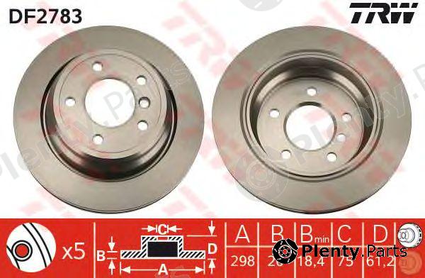  TRW part DF2783 Brake Disc