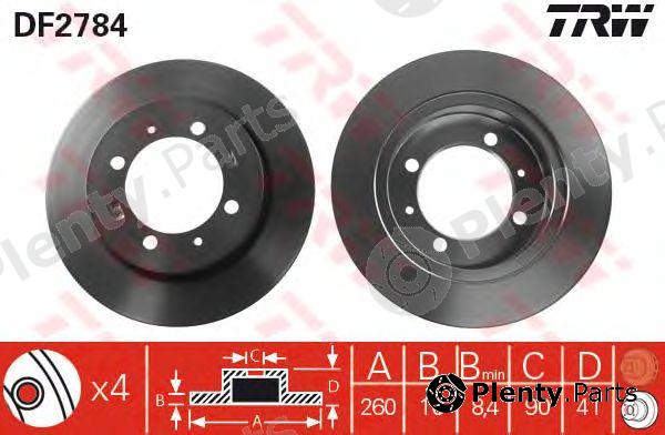  TRW part DF2784 Brake Disc