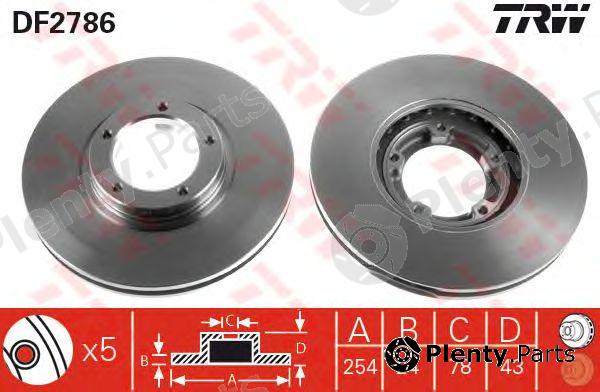  TRW part DF2786 Brake Disc