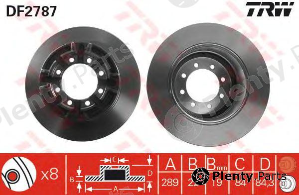  TRW part DF2787 Brake Disc