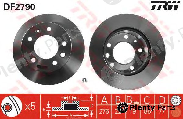  TRW part DF2790 Brake Disc