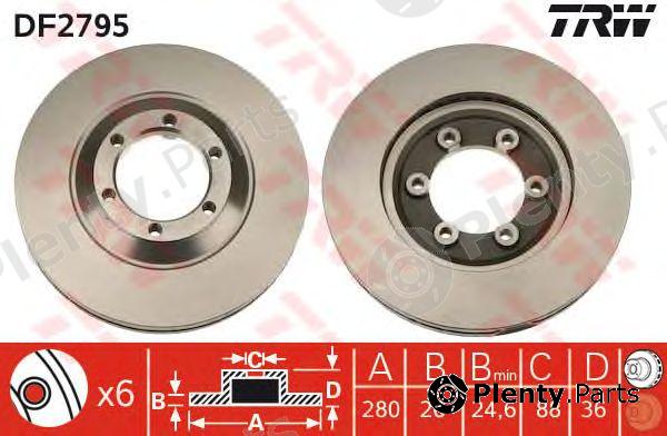  TRW part DF2795 Brake Disc