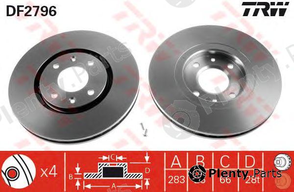  TRW part DF2796 Brake Disc