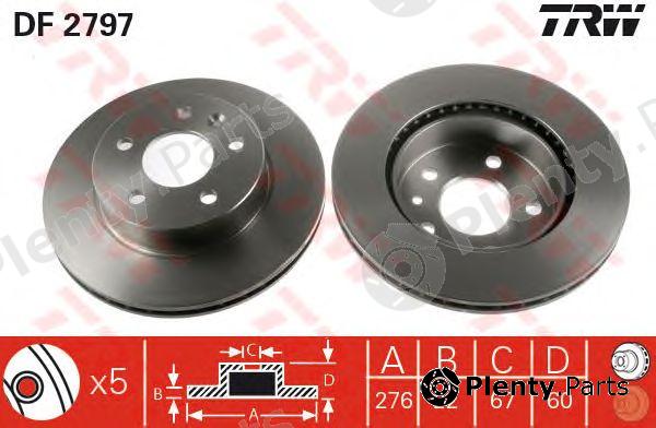  TRW part DF2797 Brake Disc