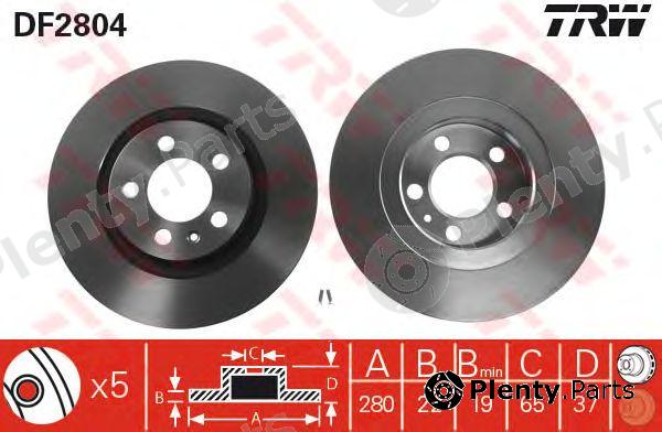  TRW part DF2804 Brake Disc