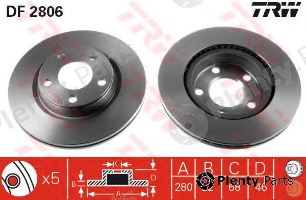  TRW part DF2806 Brake Disc