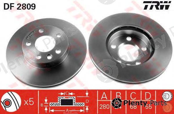  TRW part DF2809 Brake Disc