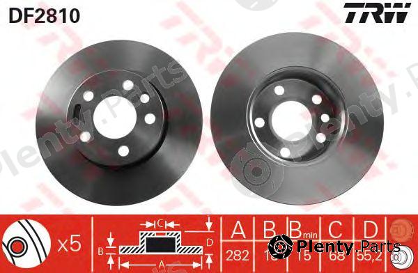  TRW part DF2810 Brake Disc