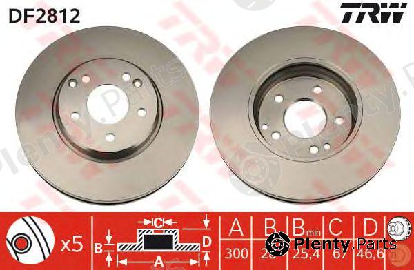  TRW part DF2812 Brake Disc