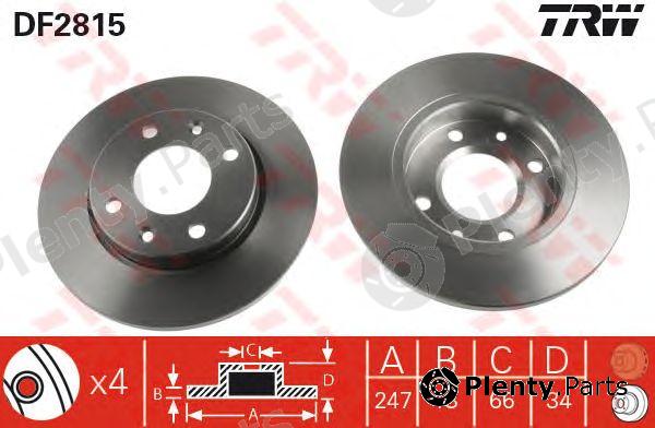  TRW part DF2815 Brake Disc