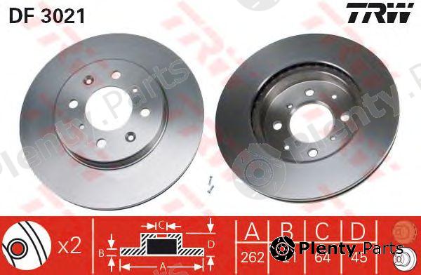  TRW part DF3021 Brake Disc
