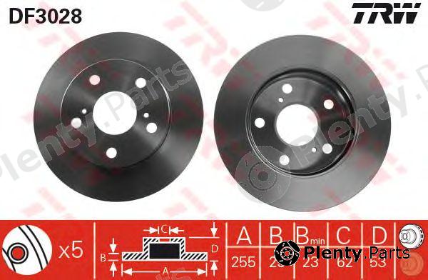  TRW part DF3028 Brake Disc