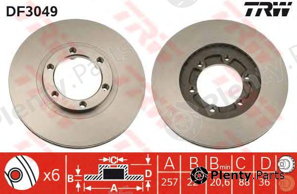  TRW part DF3049 Brake Disc