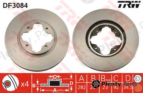  TRW part DF3084 Brake Disc
