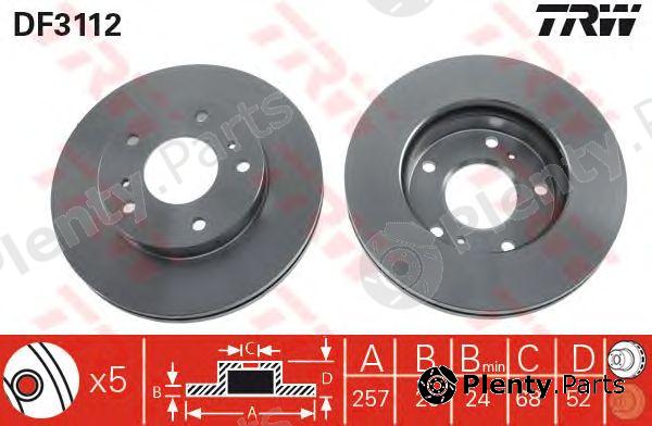 TRW part DF3112 Brake Disc