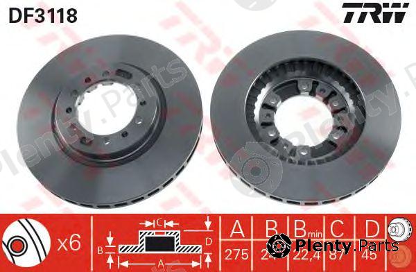  TRW part DF3118 Brake Disc