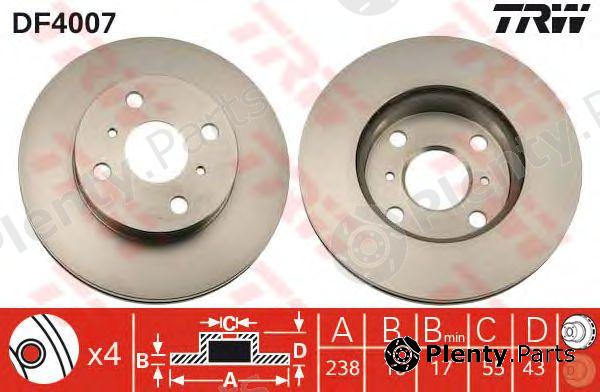  TRW part DF4007 Brake Disc