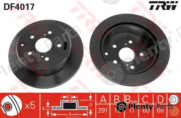  TRW part DF4017 Brake Disc